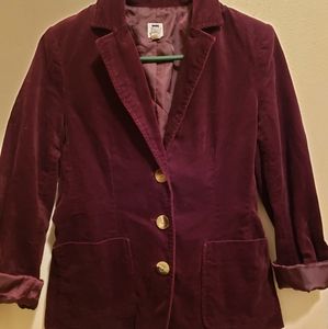 Velvet Blazer by GAP, Size Small